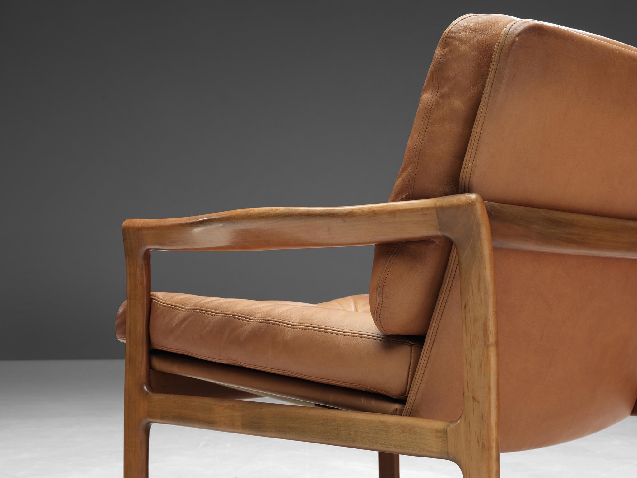 leather cognac chair