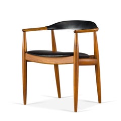 Danish Armchair in Elm Wood by Illum Wikkelsø for N. Eilersen, 1960s