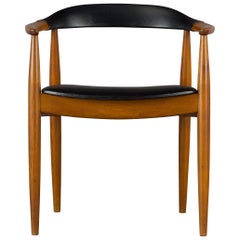 Danish Armchair in Elm Wood by Illum Wikkelsø for N. Eilersen, 1960s