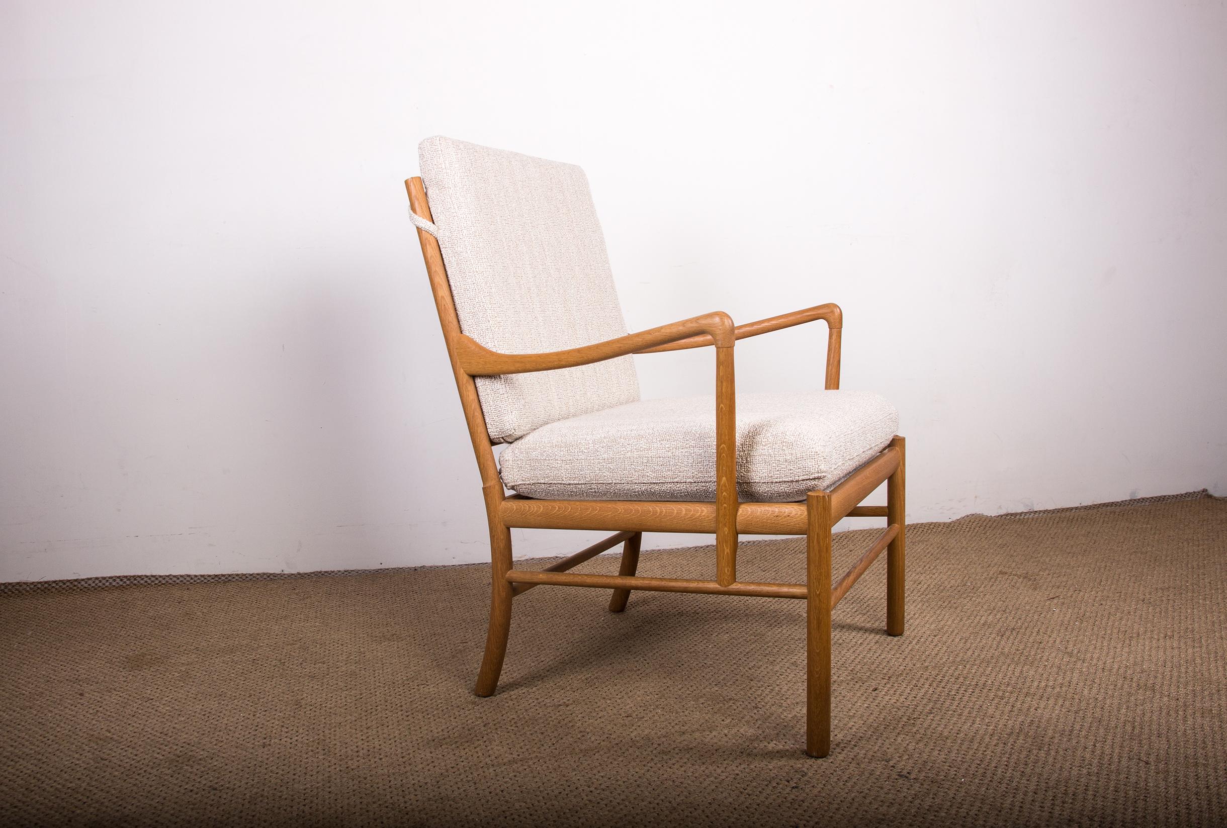 Scandinavian Modern Danish Armchair in Oak and New Fabric, Model Ow 149 
