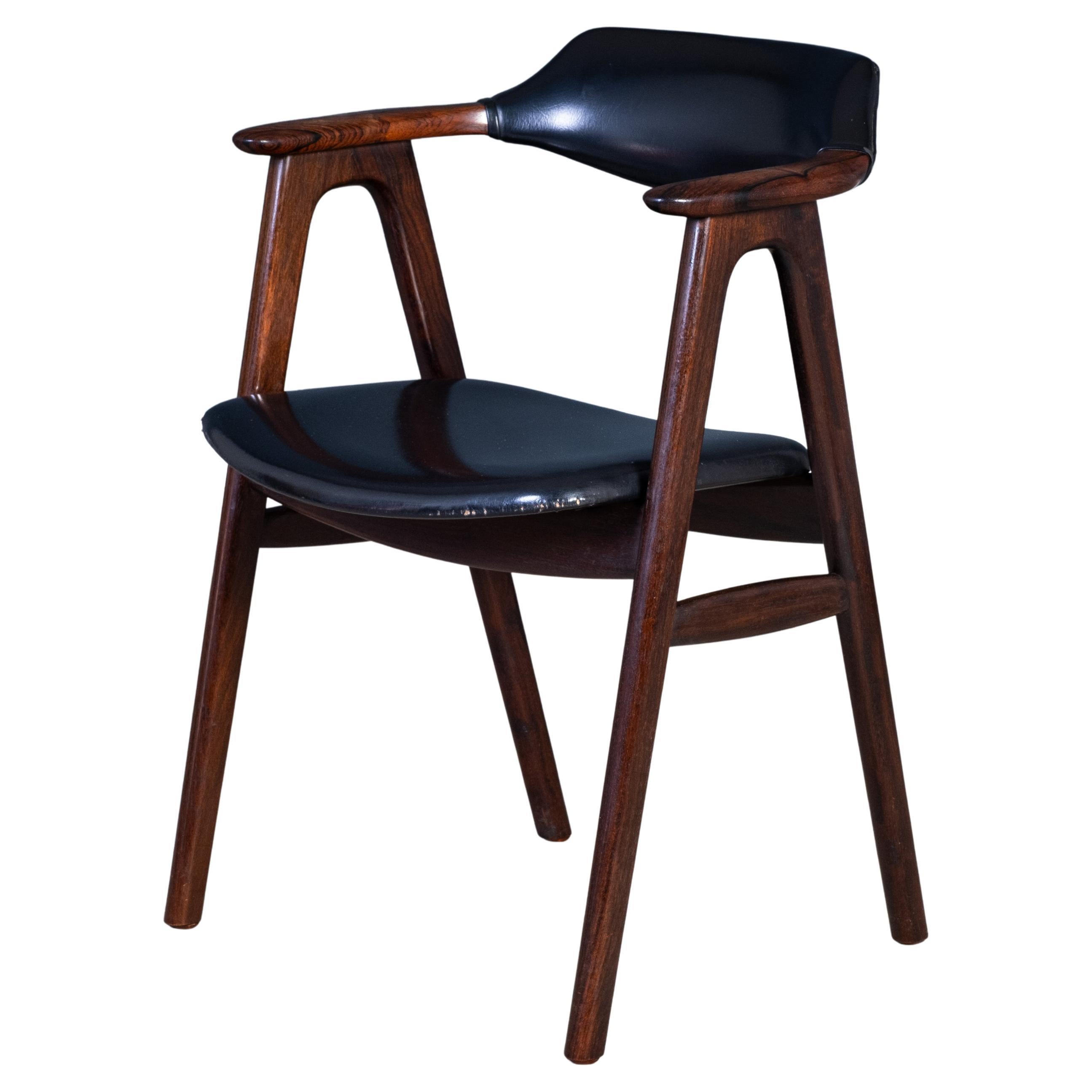 Danish Armchair in Rosewood by Erik Kirkegaard for Høng Stolefabrik, 1960s For Sale