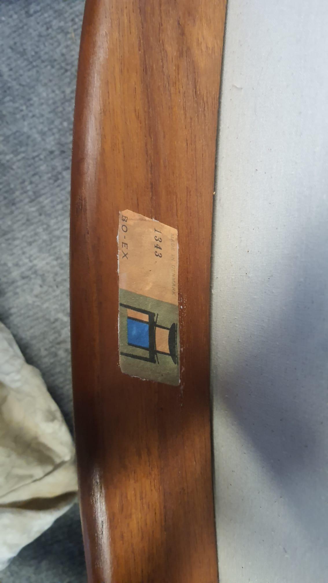 Poltrona danese in teak e tessuto modello BO-72 di Finn Jhul per Bovirke 1946. in vendita 13