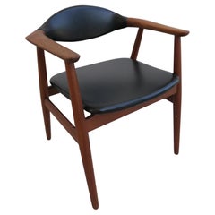 Vintage danish armchair in teak by Erik Kirkegaard for Glostrup