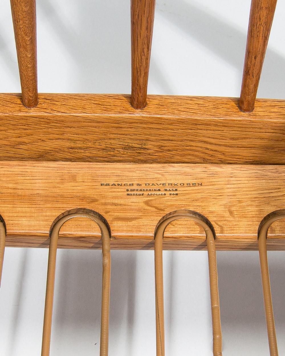 Dänischer Sessel aus Teak & Eiche von Pater Hvidt Mid Century Lounge Chair, 1950er Jahre im Angebot 4
