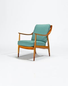 Dänischer Sessel aus Teak & Eiche von Pater Hvidt Mid Century Lounge Chair, 1950er Jahre