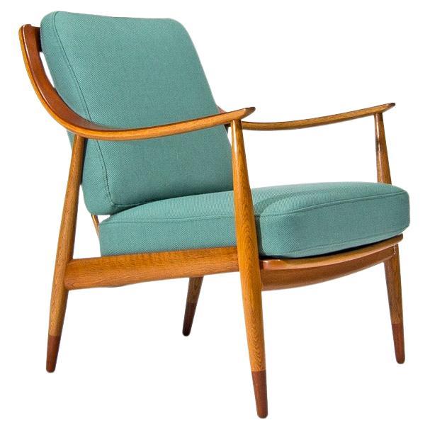 Danish Armchair in Teak & Oak by Pater Hvidt Mid Century Lounge Chair, 1950s