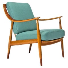 Danish Armchair in Teak & Oak by Pater Hvidt Mid Century Lounge Chair, 1950s