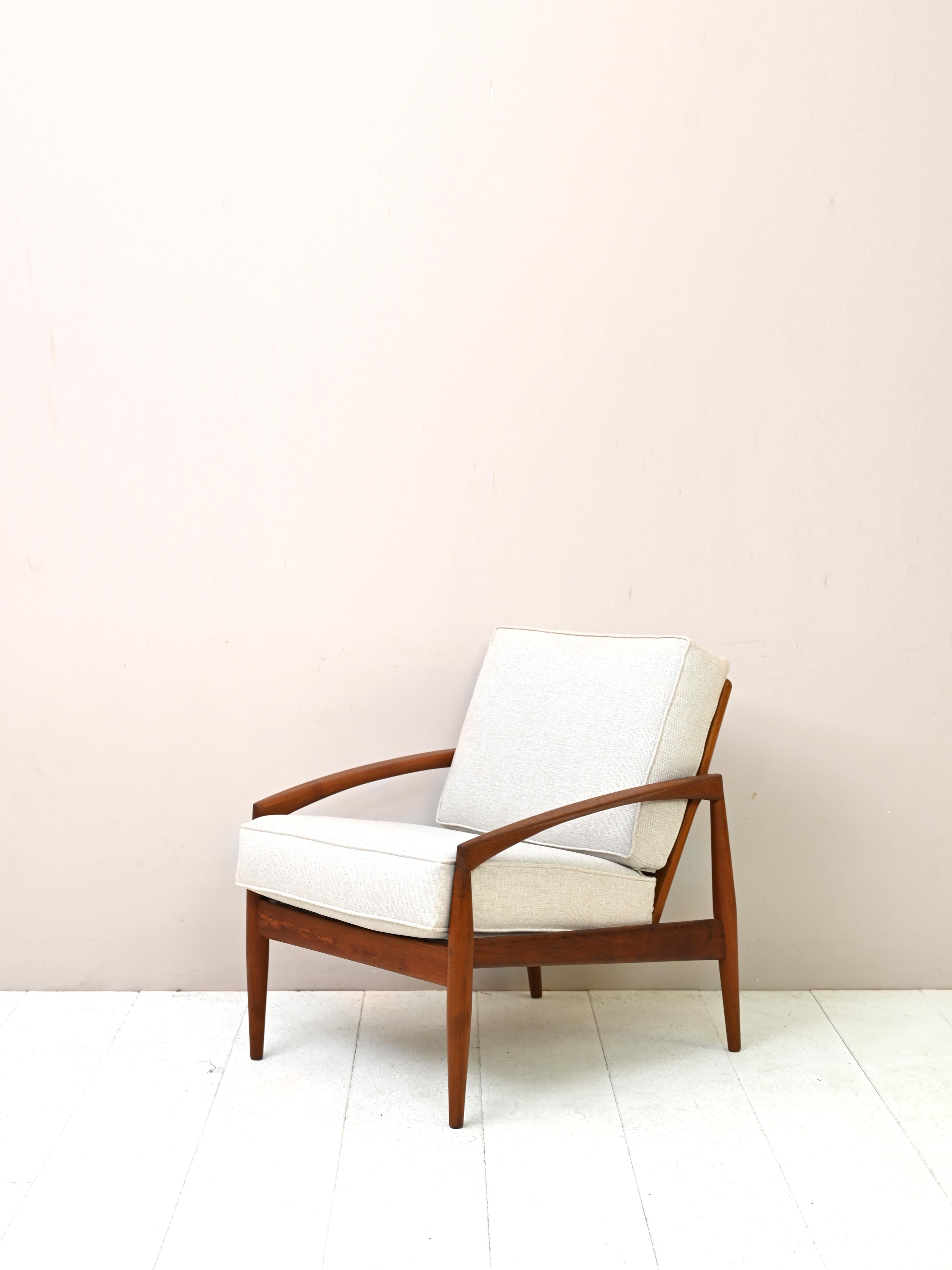 Danish Armchair Model 121 by Kai Kristiansen In Good Condition For Sale In Brescia, IT