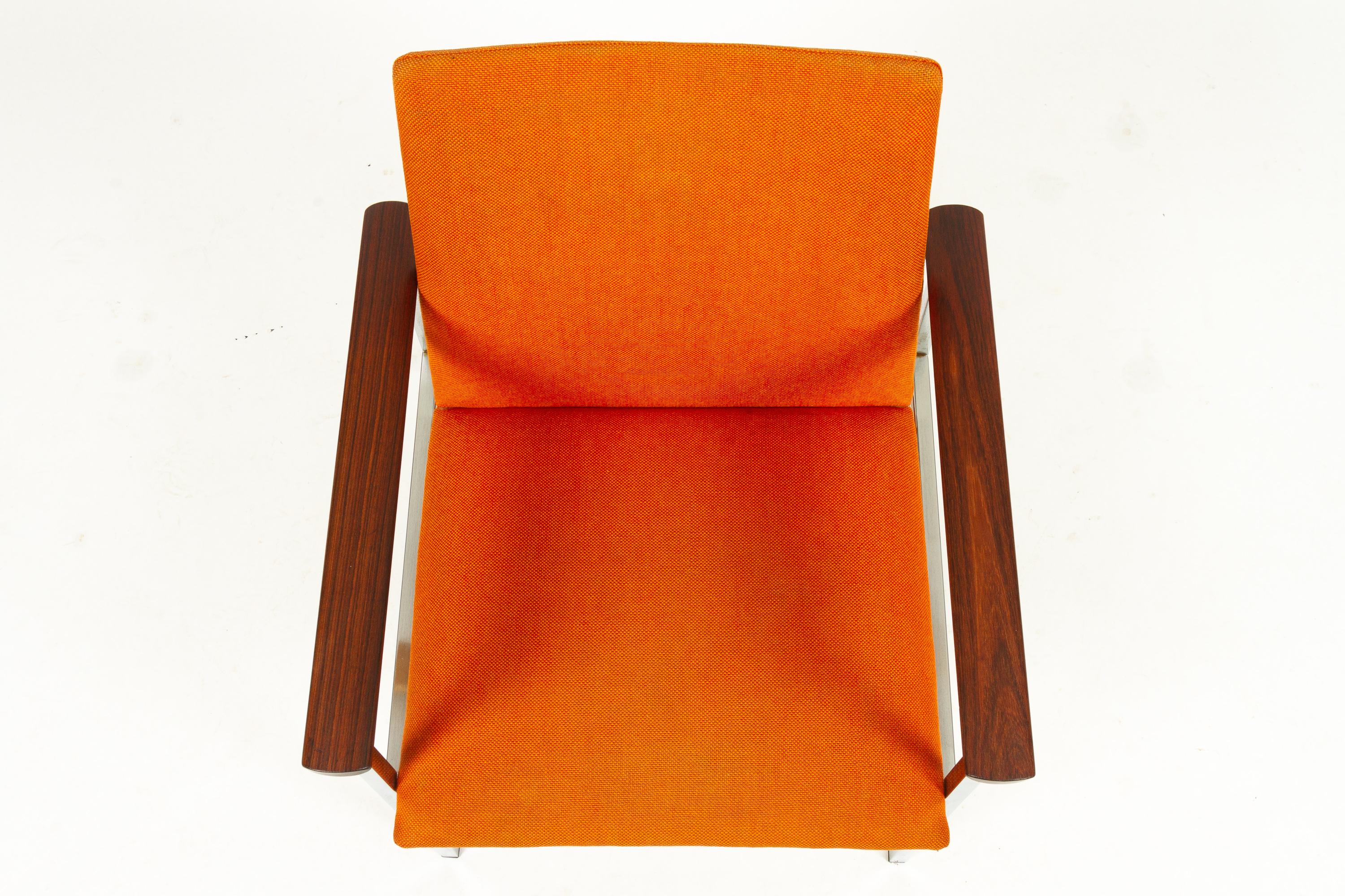 Danish Armchair with Teak Armrests by Sigvard Bernadotte for France & Søn, 1960s 8