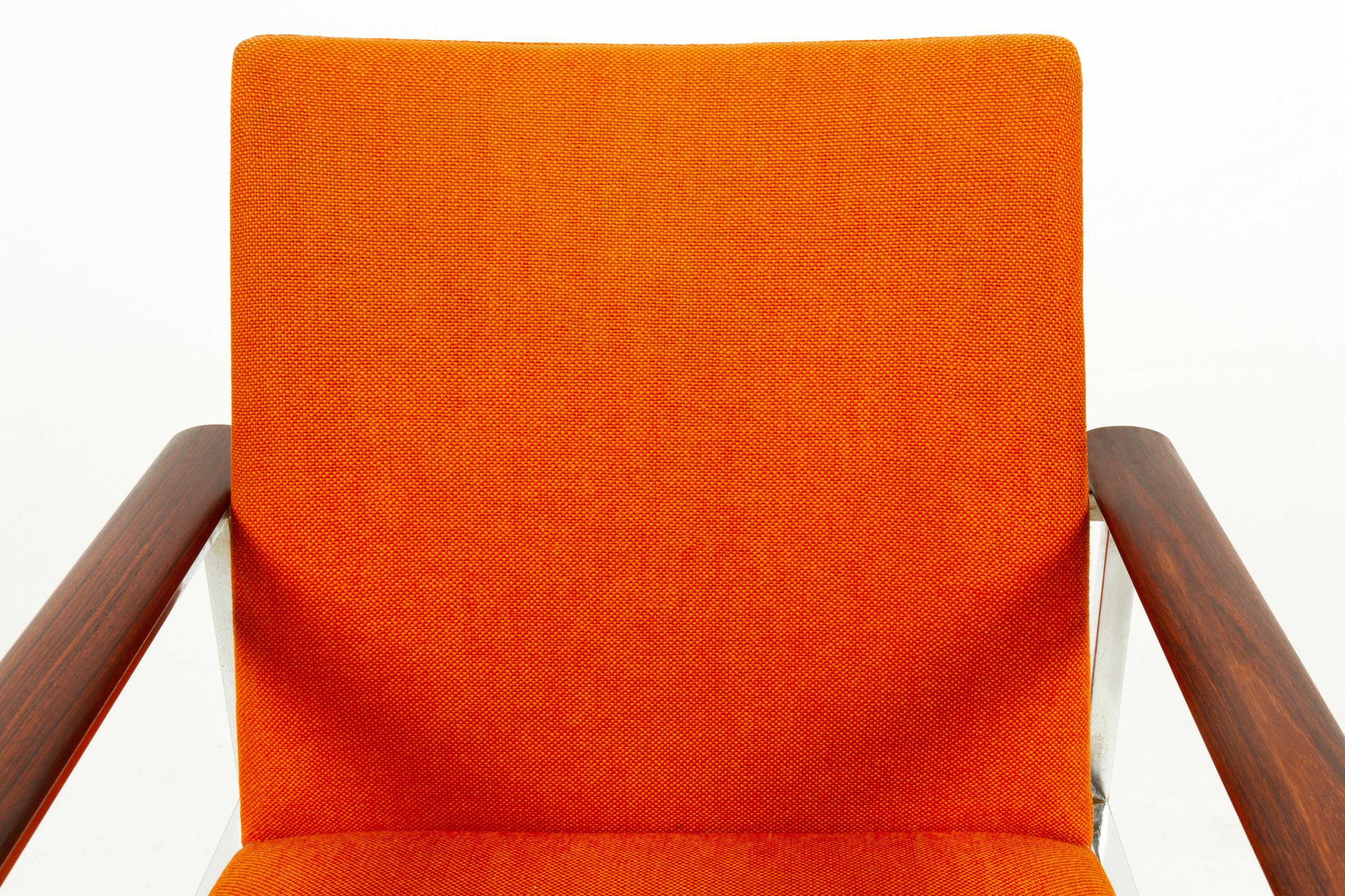 Danish Armchair with Teak Armrests by Sigvard Bernadotte for France & Søn, 1960s 11