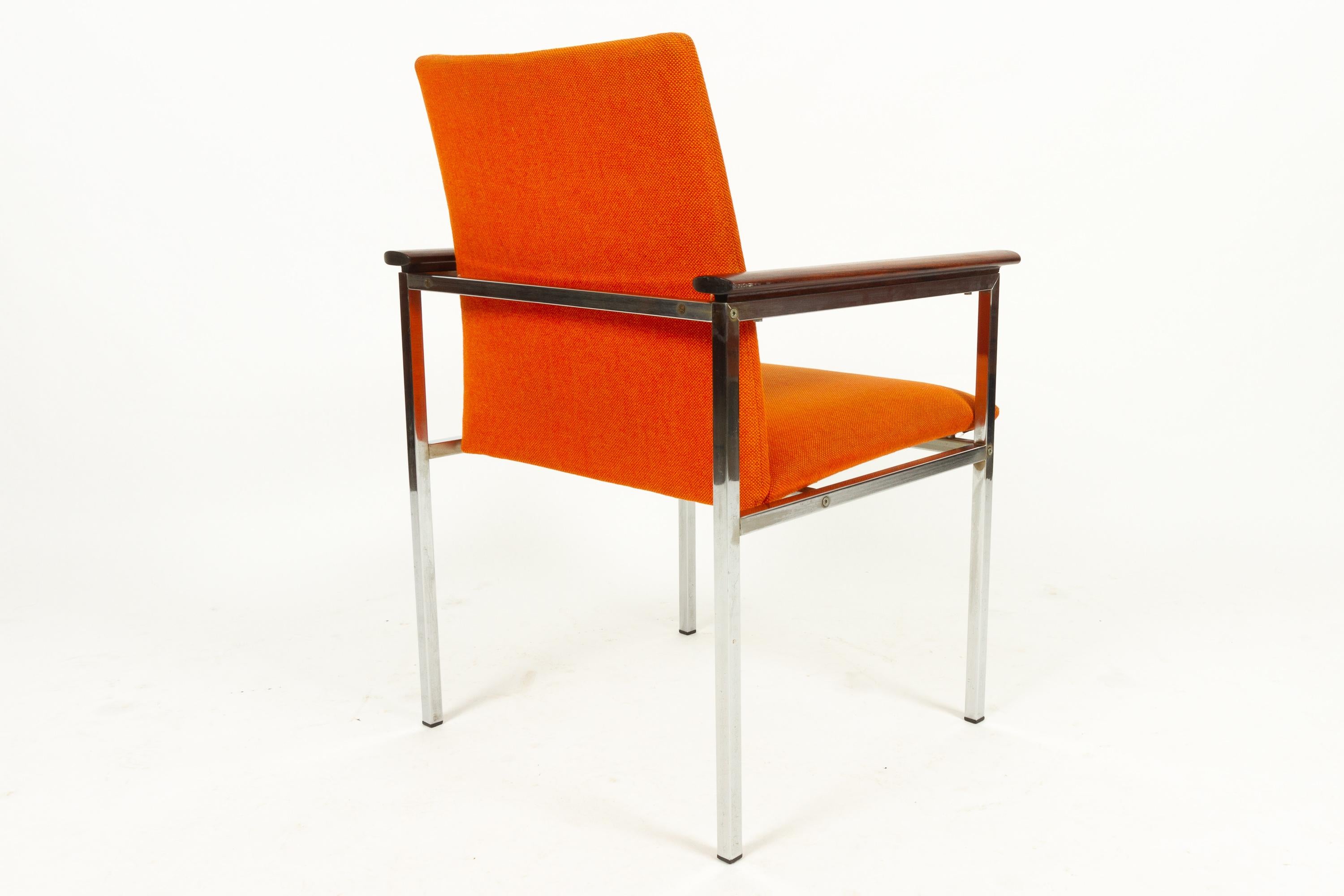 Mid-20th Century Danish Armchair with Teak Armrests by Sigvard Bernadotte for France & Søn, 1960s