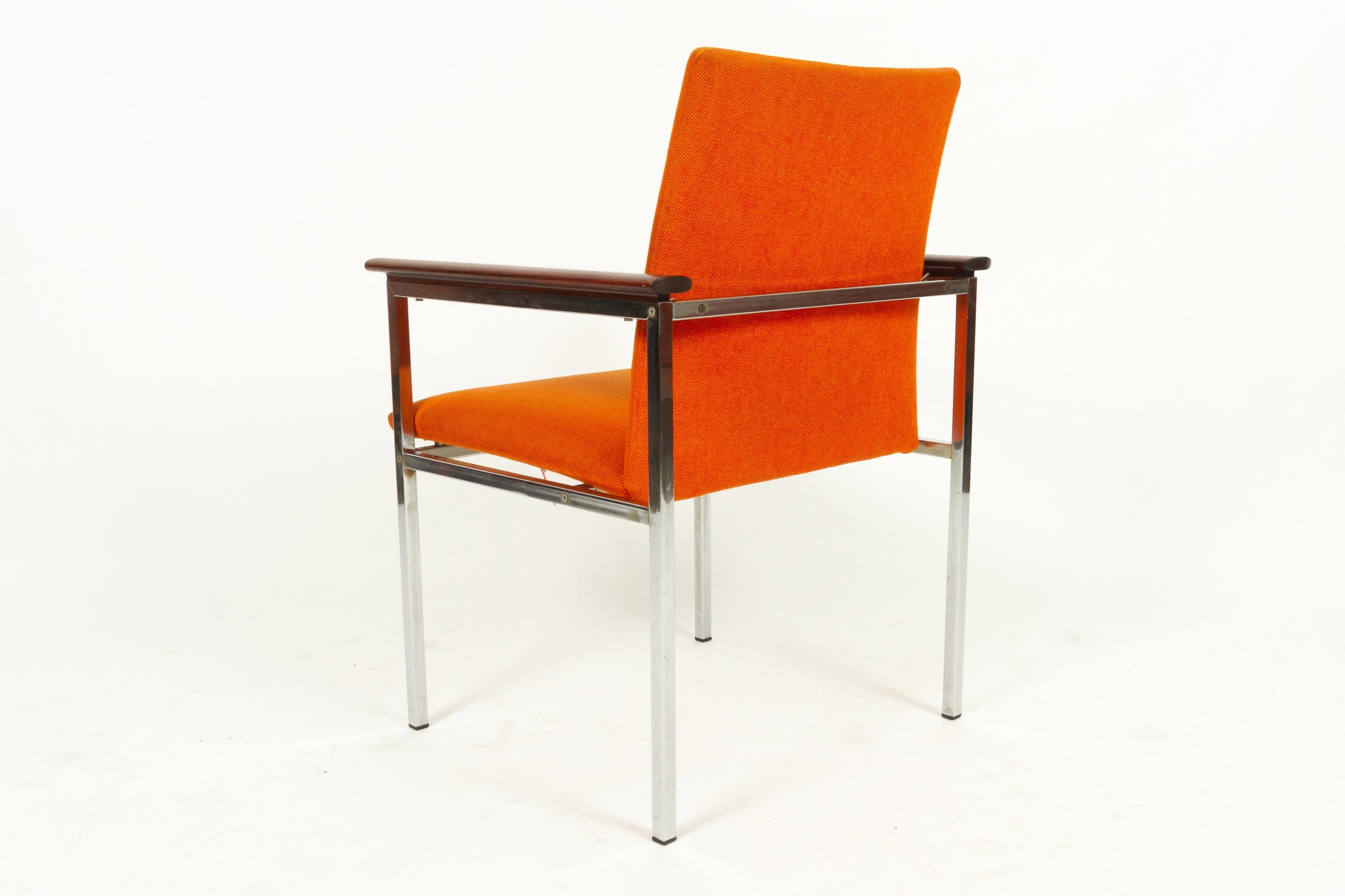 Danish Armchair with Teak Armrests by Sigvard Bernadotte for France & Søn, 1960s 1