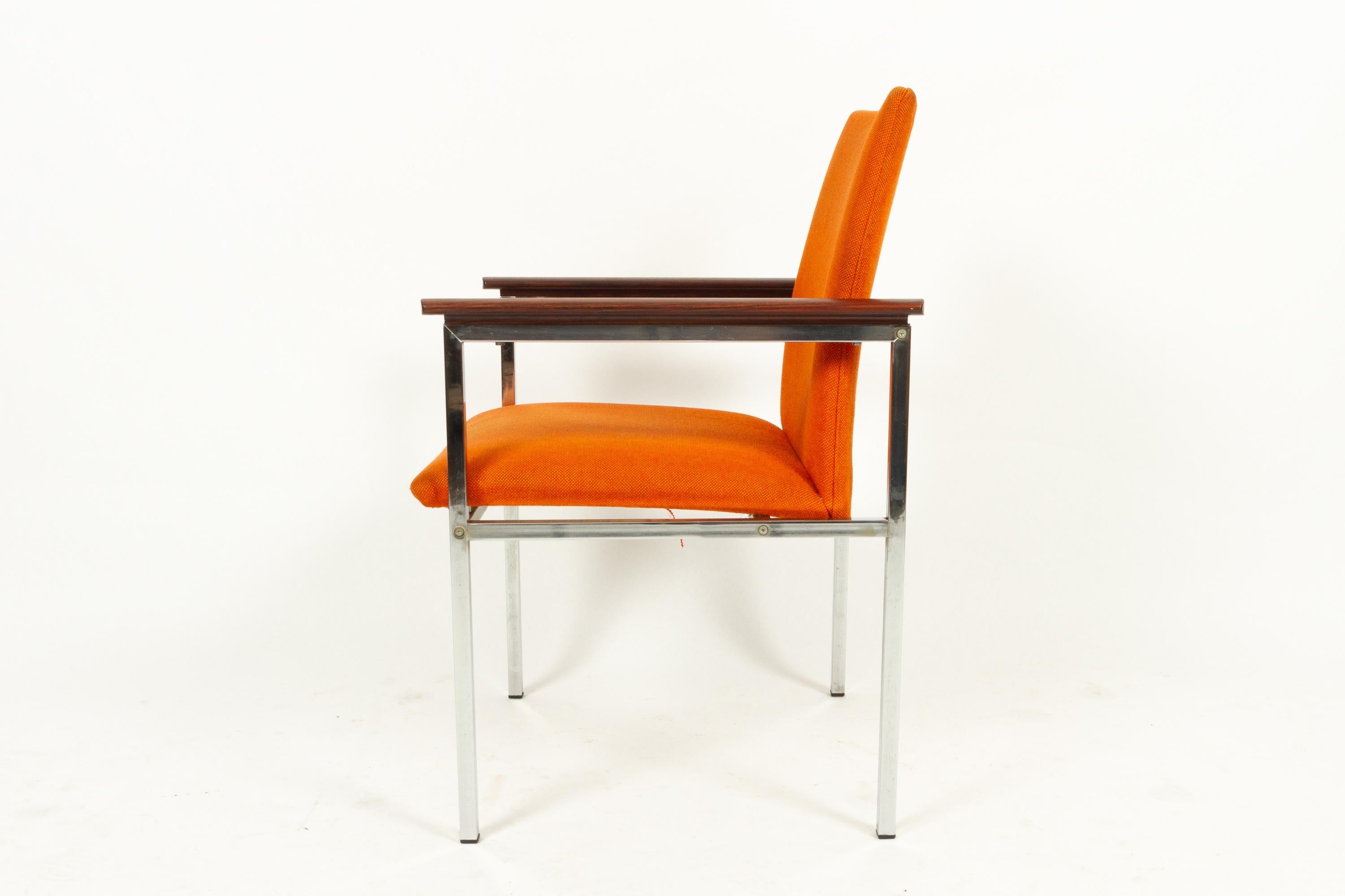Danish Armchair with Teak Armrests by Sigvard Bernadotte for France & Søn, 1960s 2
