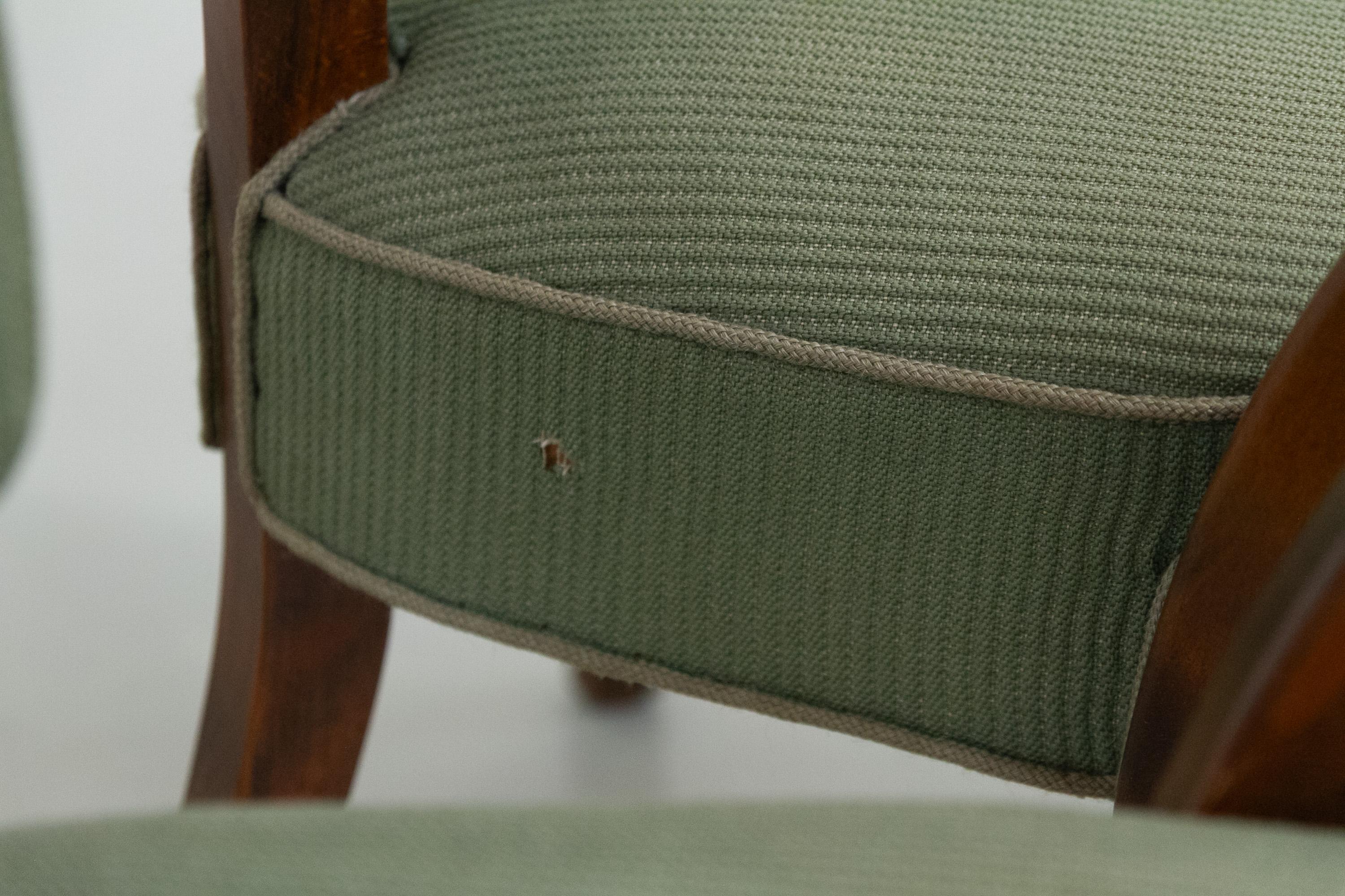 Sillones daneses de Alfred Christensen para Slagelse Møbelværk, década de 1940. Juego de 2. en venta 5