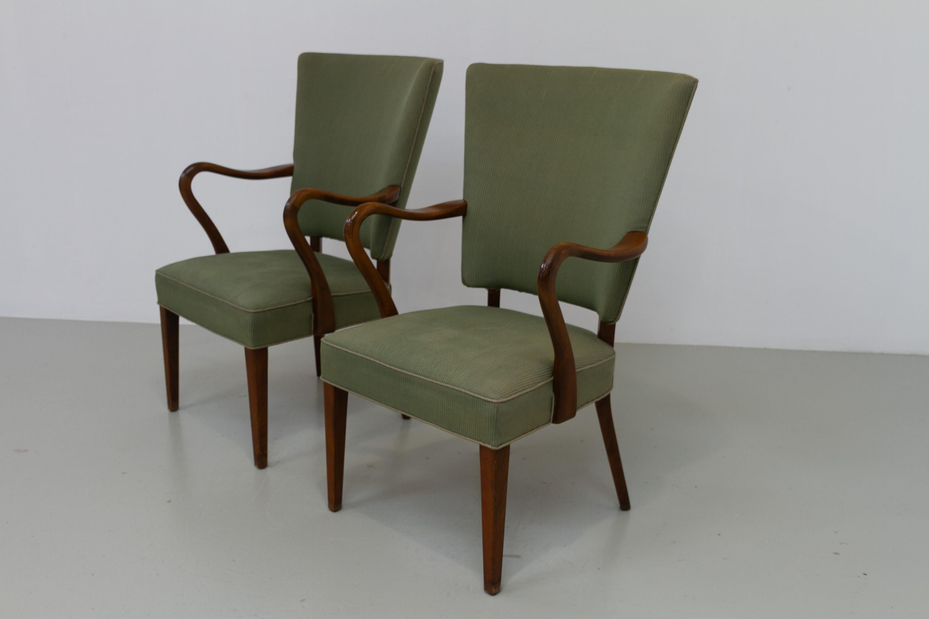 Sillones daneses de Alfred Christensen para Slagelse Møbelværk, década de 1940. Juego de 2. en venta 6
