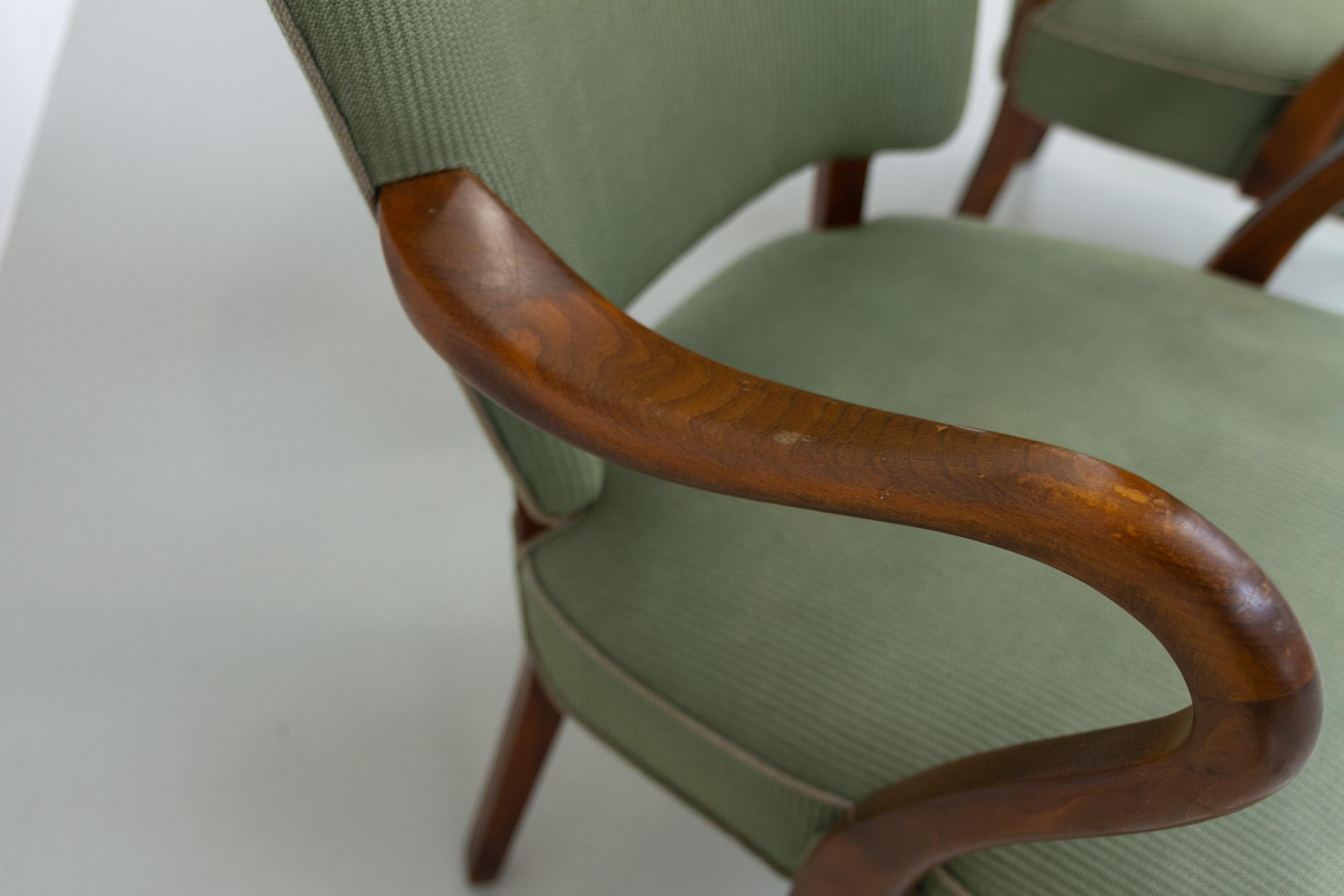 Sillones daneses de Alfred Christensen para Slagelse Møbelværk, década de 1940. Juego de 2. en venta 7