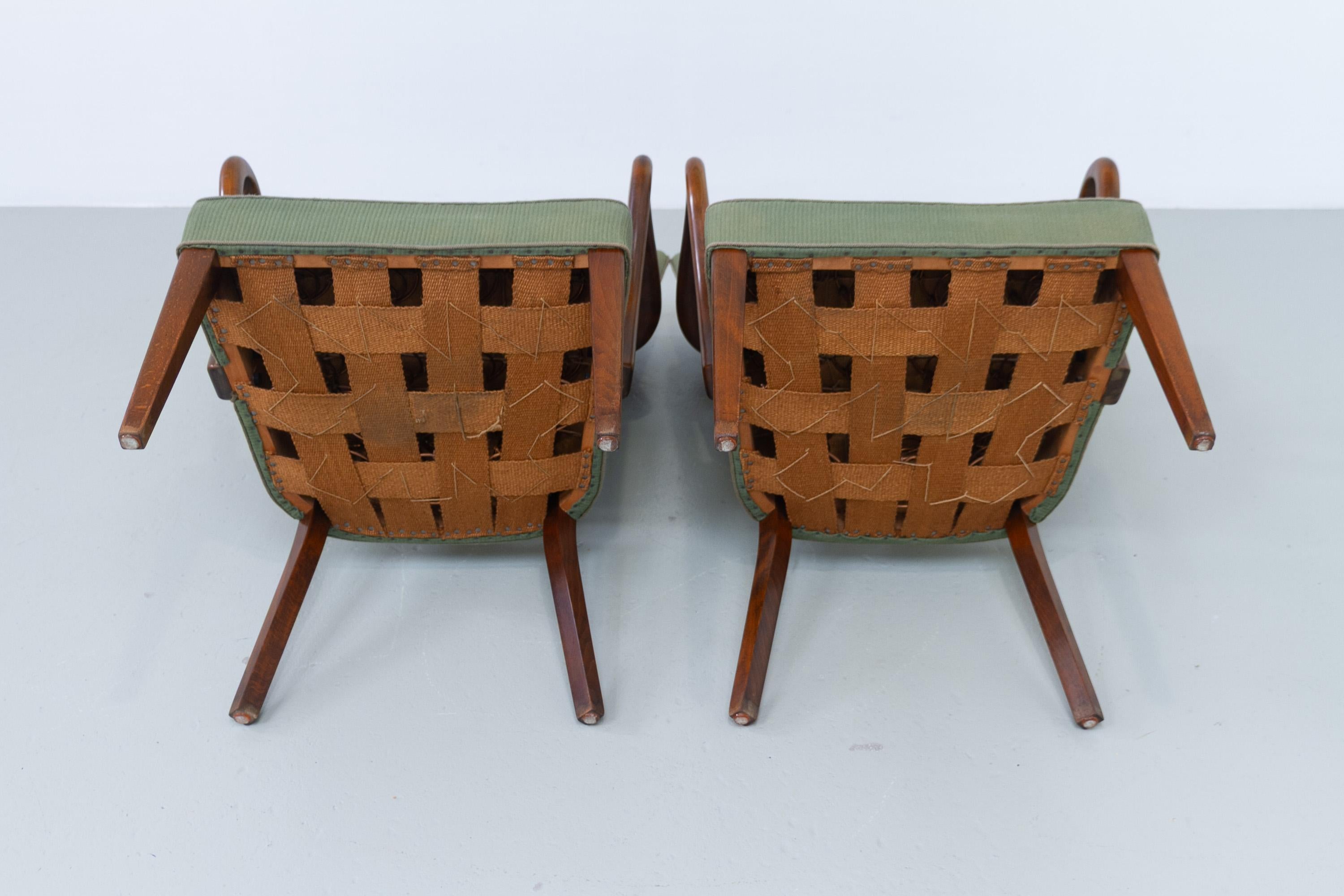 Sillones daneses de Alfred Christensen para Slagelse Møbelværk, década de 1940. Juego de 2. en venta 9