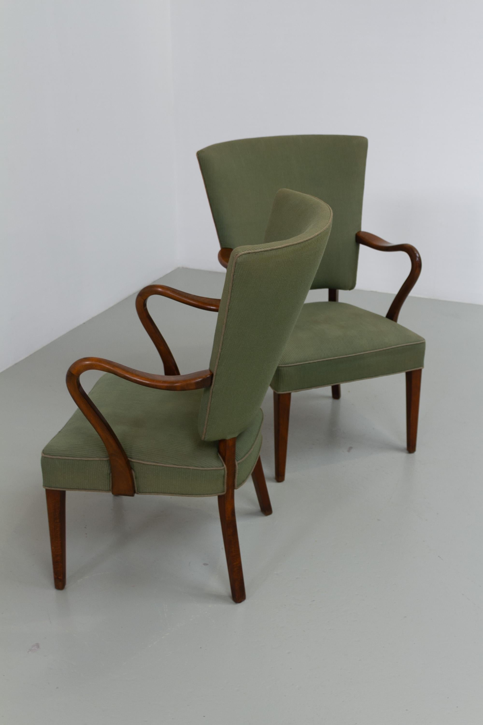 Sillones daneses de Alfred Christensen para Slagelse Møbelværk, década de 1940. Juego de 2. en venta 12