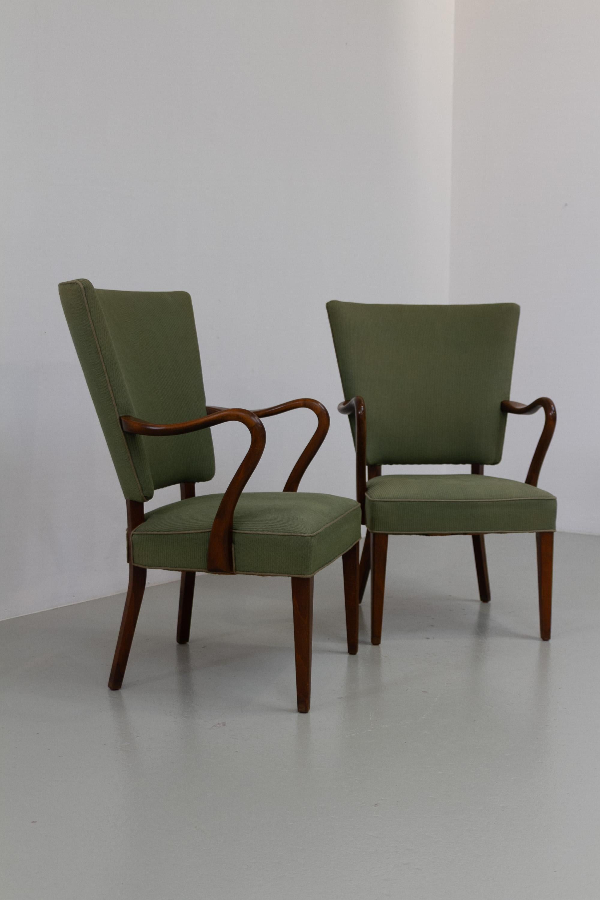 Sillones daneses de Alfred Christensen para Slagelse Møbelværk, década de 1940. Juego de 2. Moderno de mediados de siglo en venta
