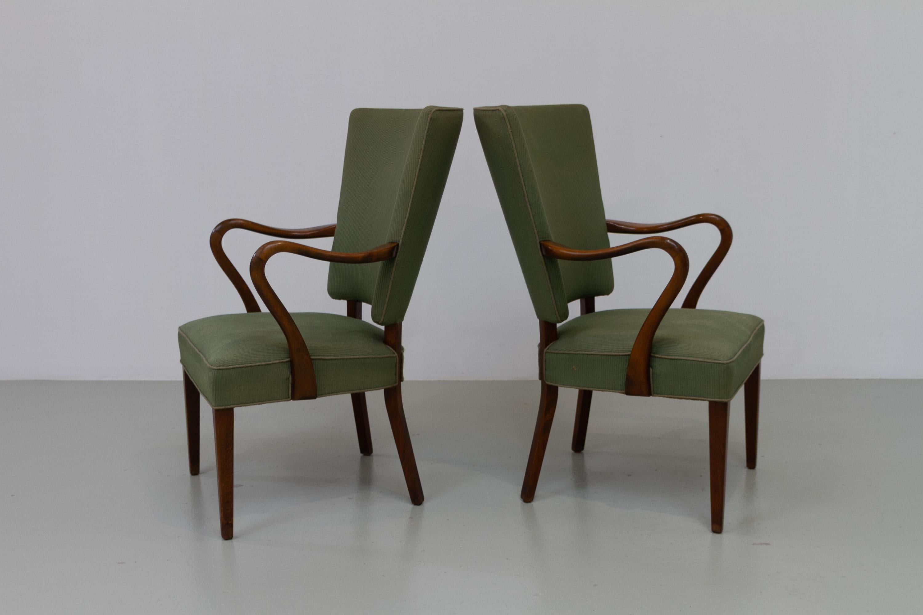 Sillones daneses de Alfred Christensen para Slagelse Møbelværk, década de 1940. Juego de 2. Danés en venta