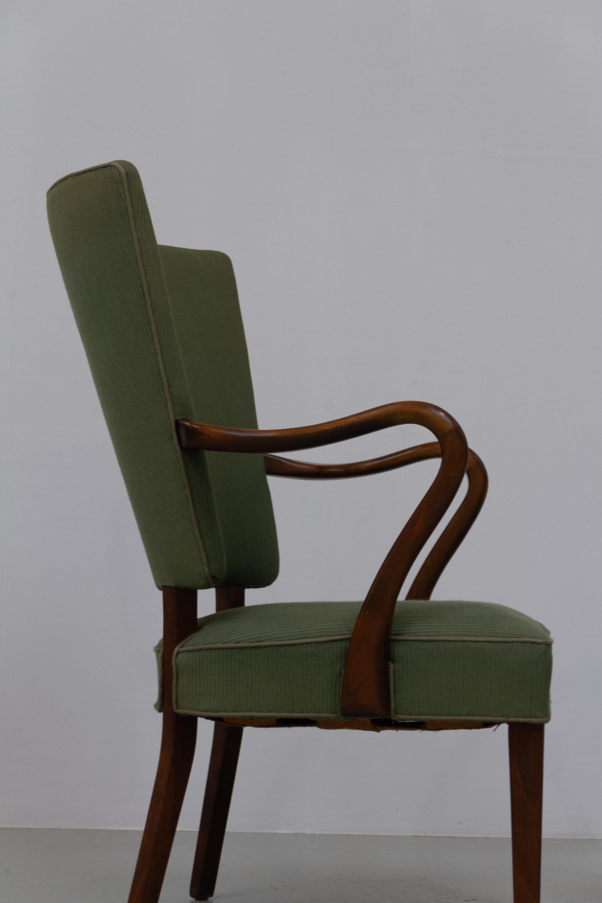 Sillones daneses de Alfred Christensen para Slagelse Møbelværk, década de 1940. Juego de 2. Haya en venta