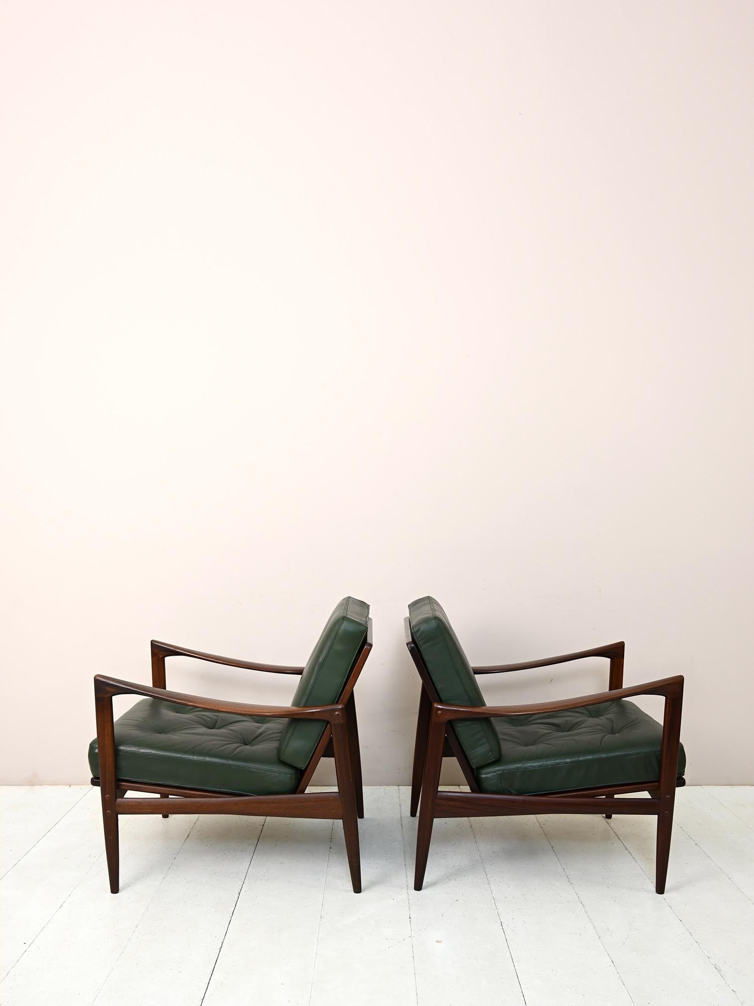 Scandinavian Modern Danish Armchairs by Ib Kofod - Larsen For Sale
