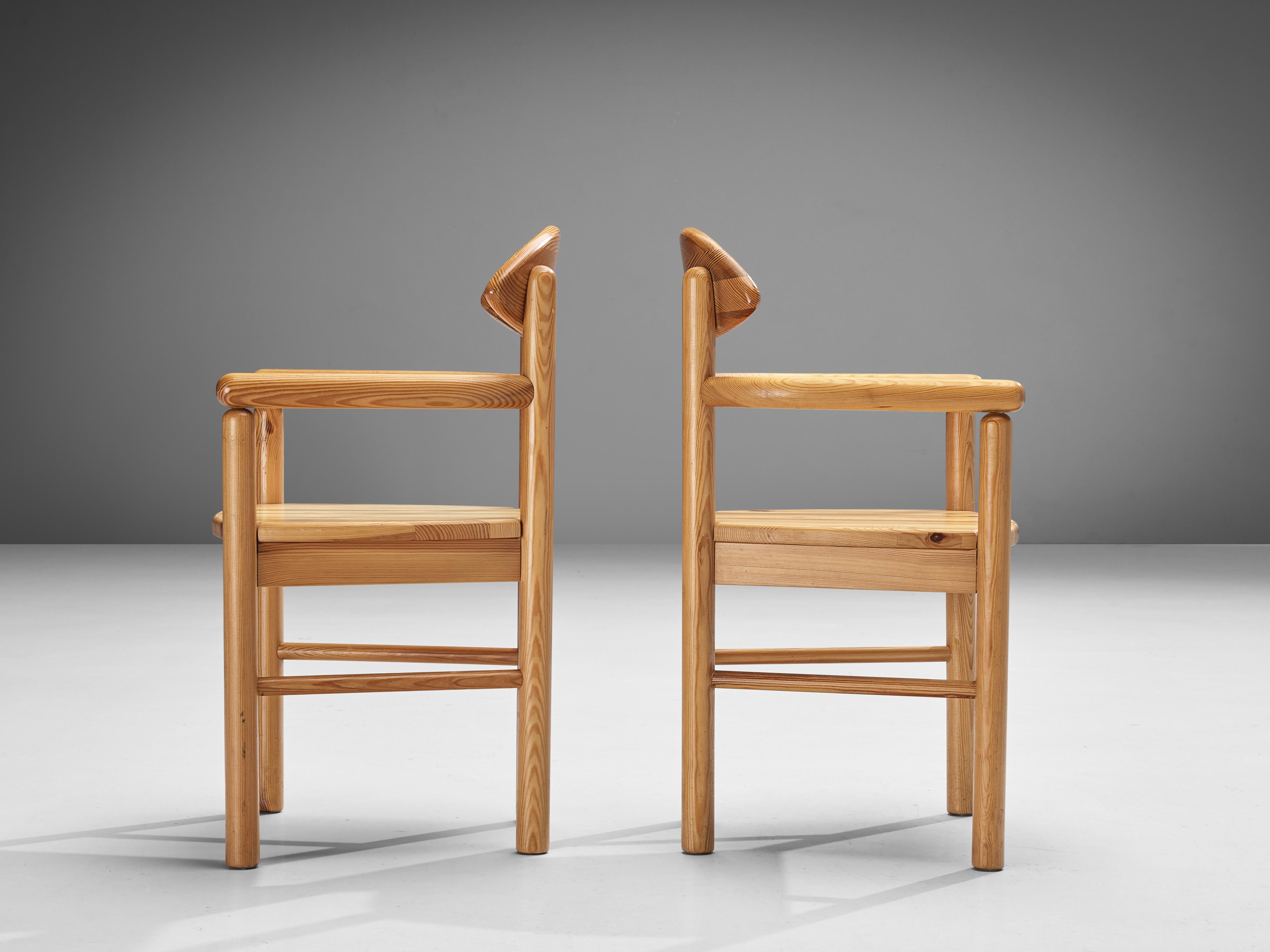 Danish Armchairs in Solid Pine 10