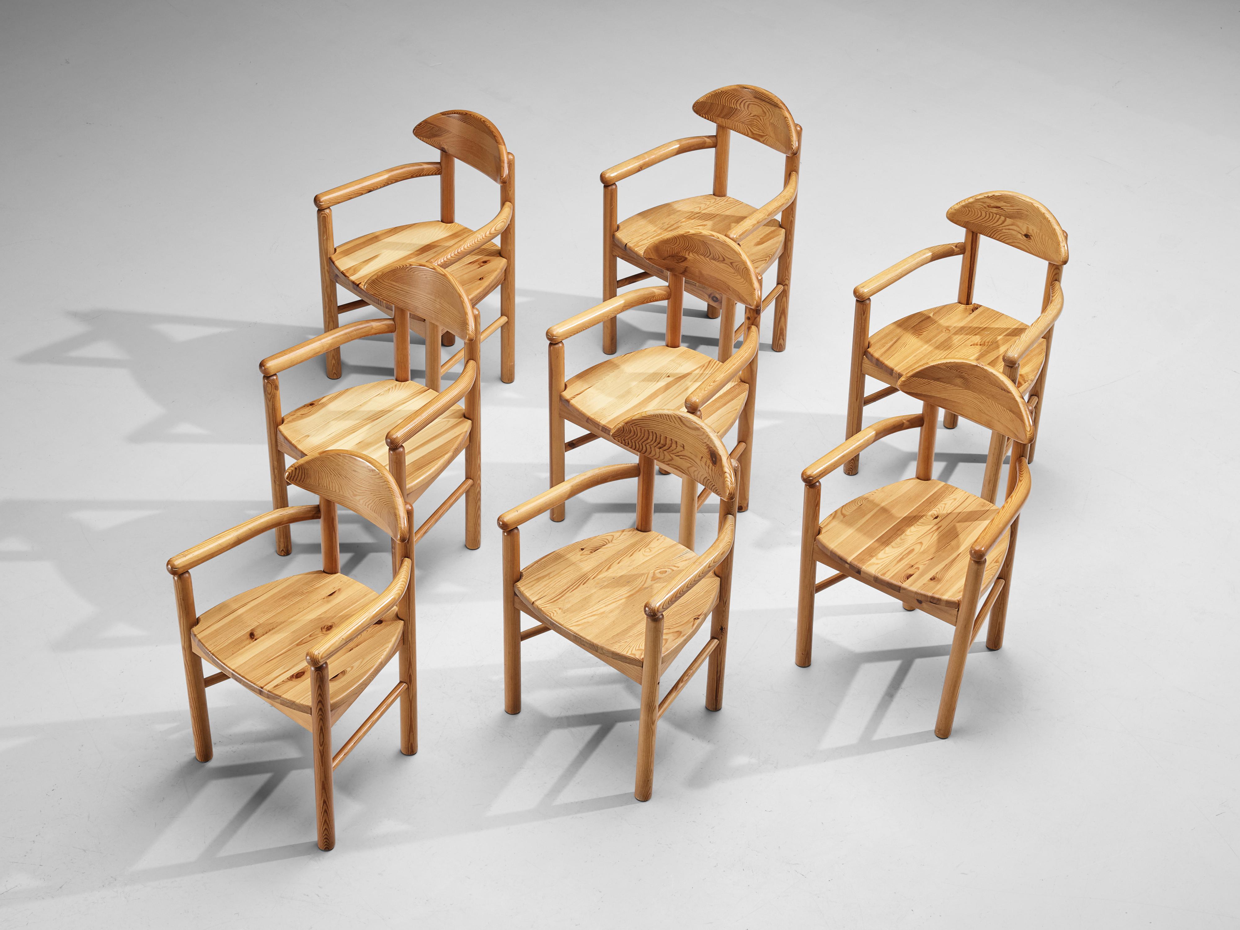 Danish Armchairs in Solid Pine 4