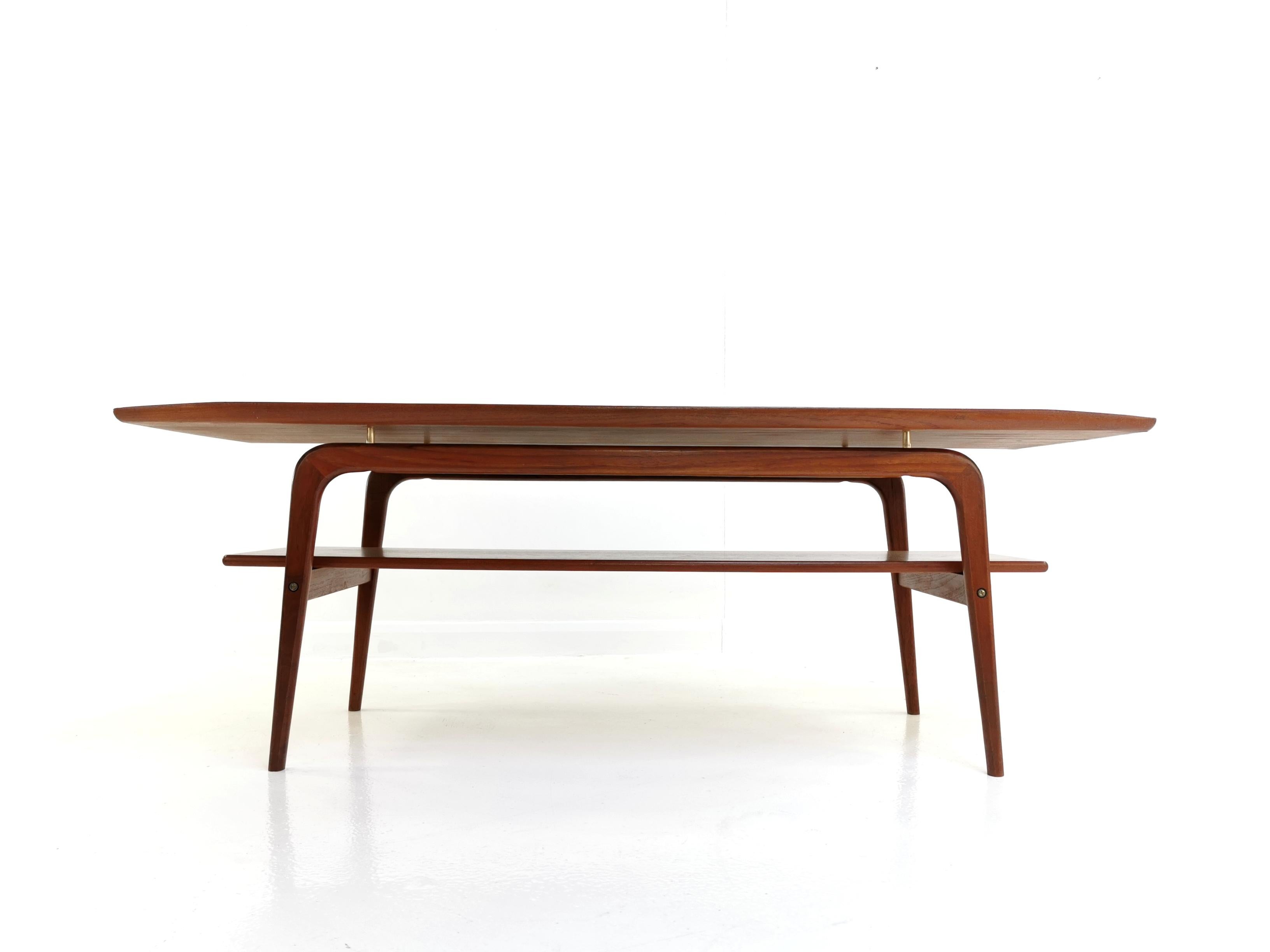 Danish Arne Hovmand Olsen Teak Midcentury Coffee Table 6