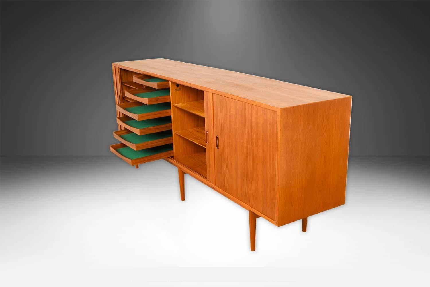 Mid-20th Century Danish Arne Vodder for Sibast Mid Century Sideboard Credenza 1950s For Sale
