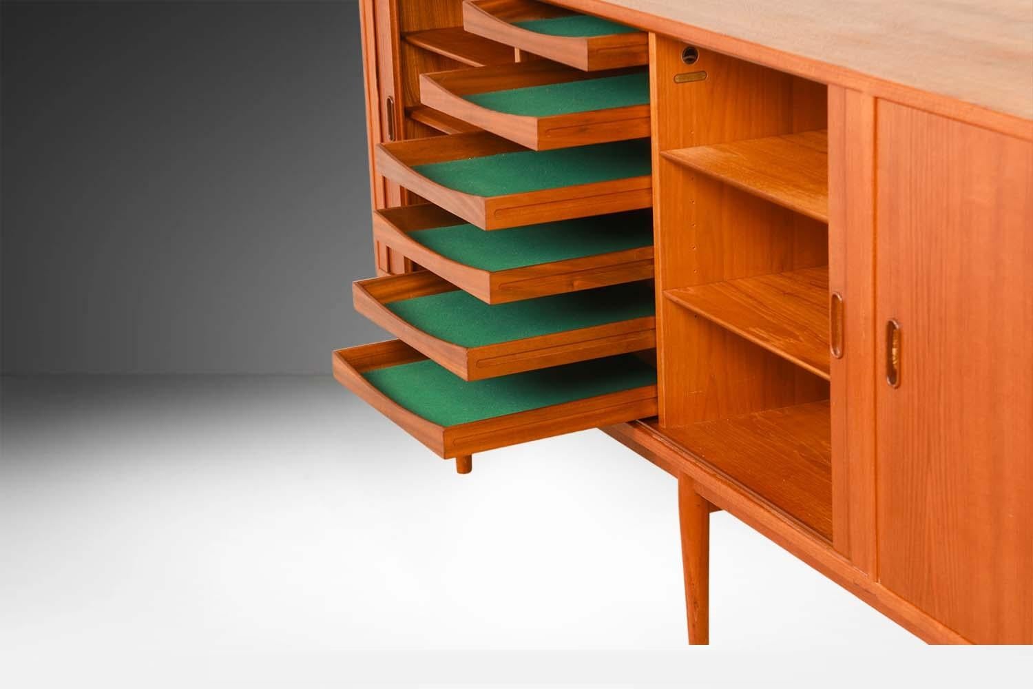 Teak Danish Arne Vodder for Sibast Mid Century Sideboard Credenza 1950s For Sale