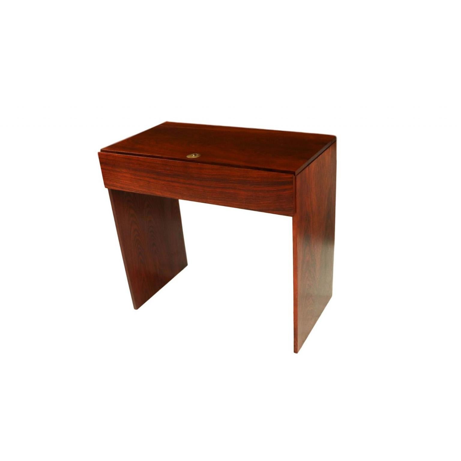 Scandinavian Modern Danish Arne Wahl Iversen Rosewood Vanity Desk for Vinde Møbelfabrik