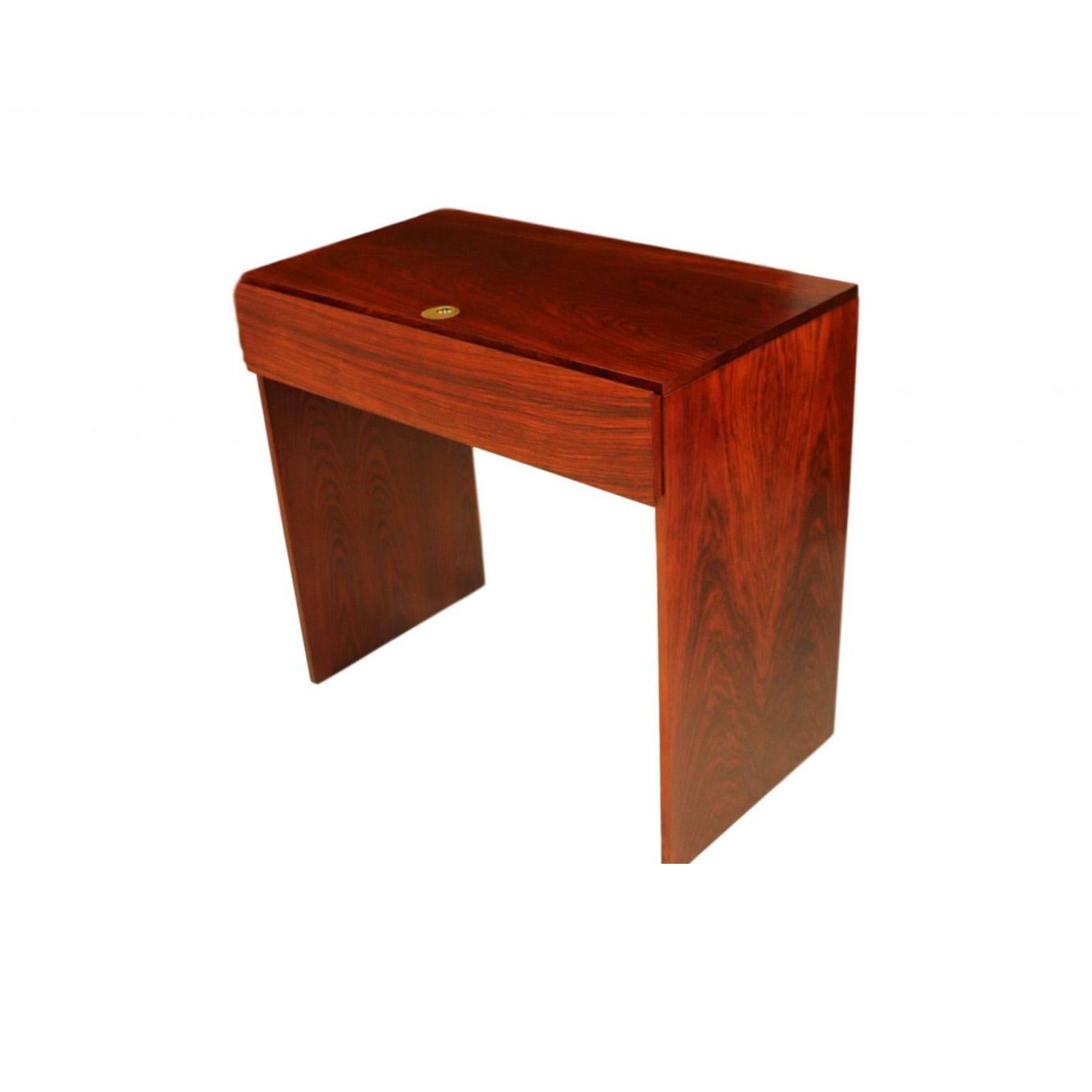 Scandinavian Modern Danish Arne Wahl Iversen Rosewood Vanity Desk for Vinde Møbelfabrik
