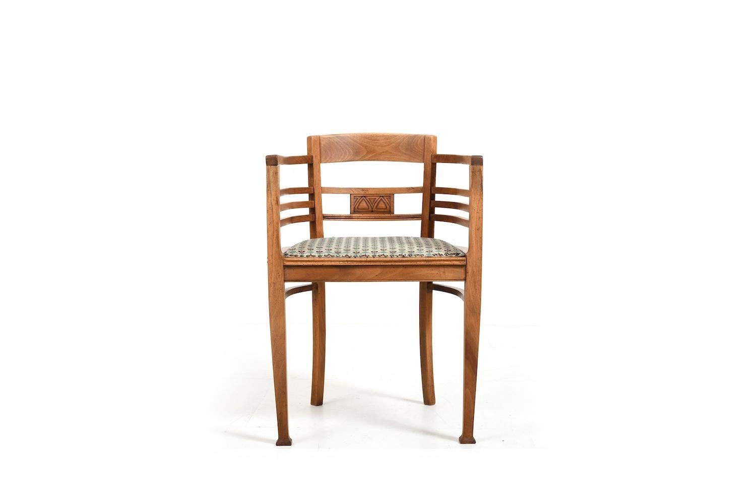 Sillón Art Decó danés años 20 en estado original en venta 1