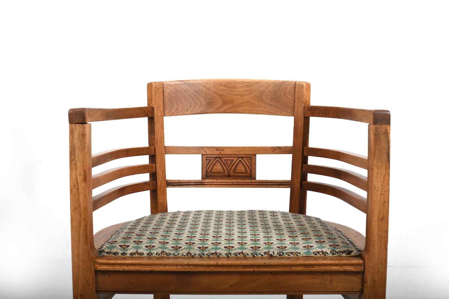 Sillón Art Decó danés años 20 en estado original en venta 2