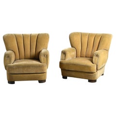 Danish Art Deco Armchairs, 1940s, Set of 2
