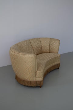 Divano Banana Art Deco danese, anni '40.