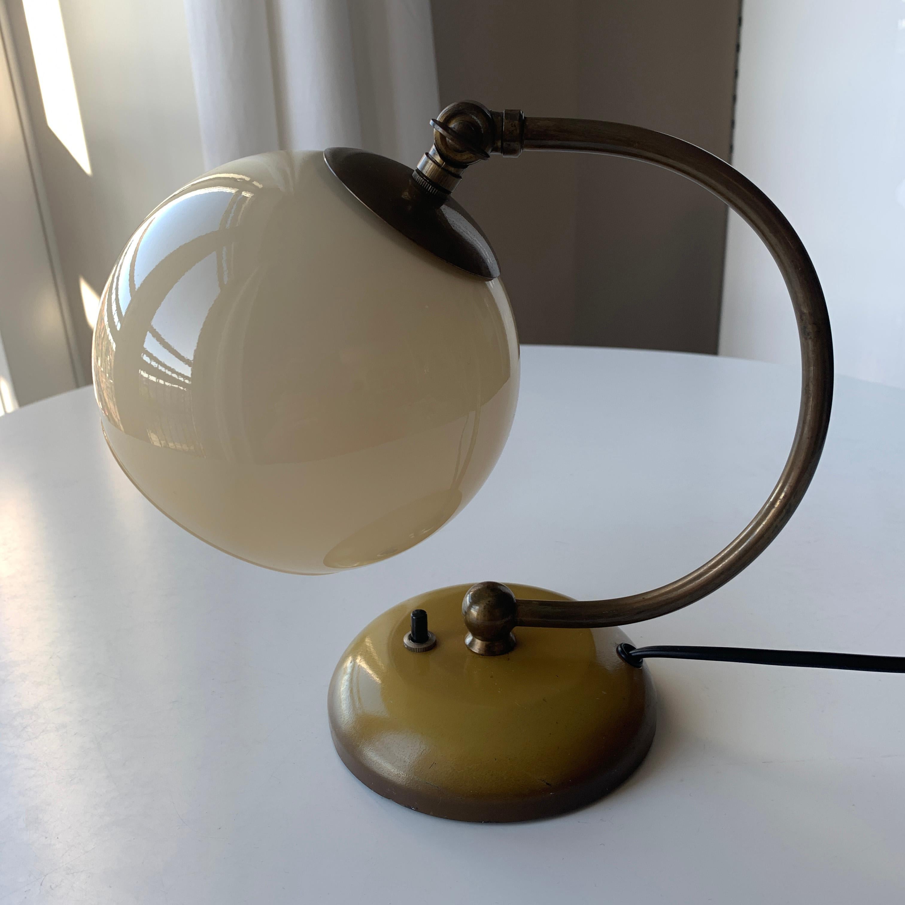 20th Century Danish Art Deco Bedside Table Lamp Fog & Mørup For Sale