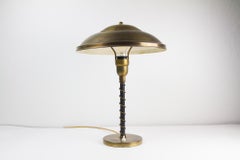 Danish Art Deco Brass Table Lamp, 1930s.
