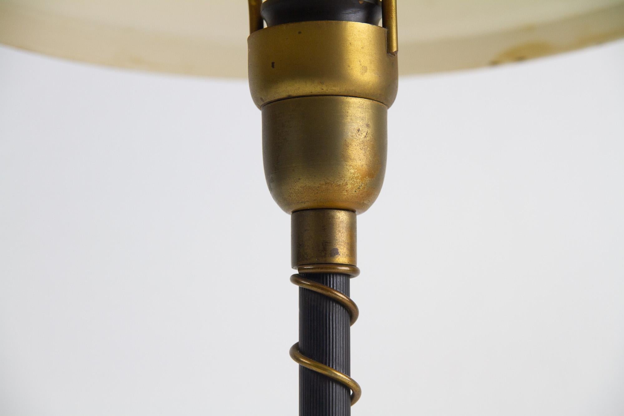 Danish Art Deco Brass Table Lamp, 1930s. For Sale 2
