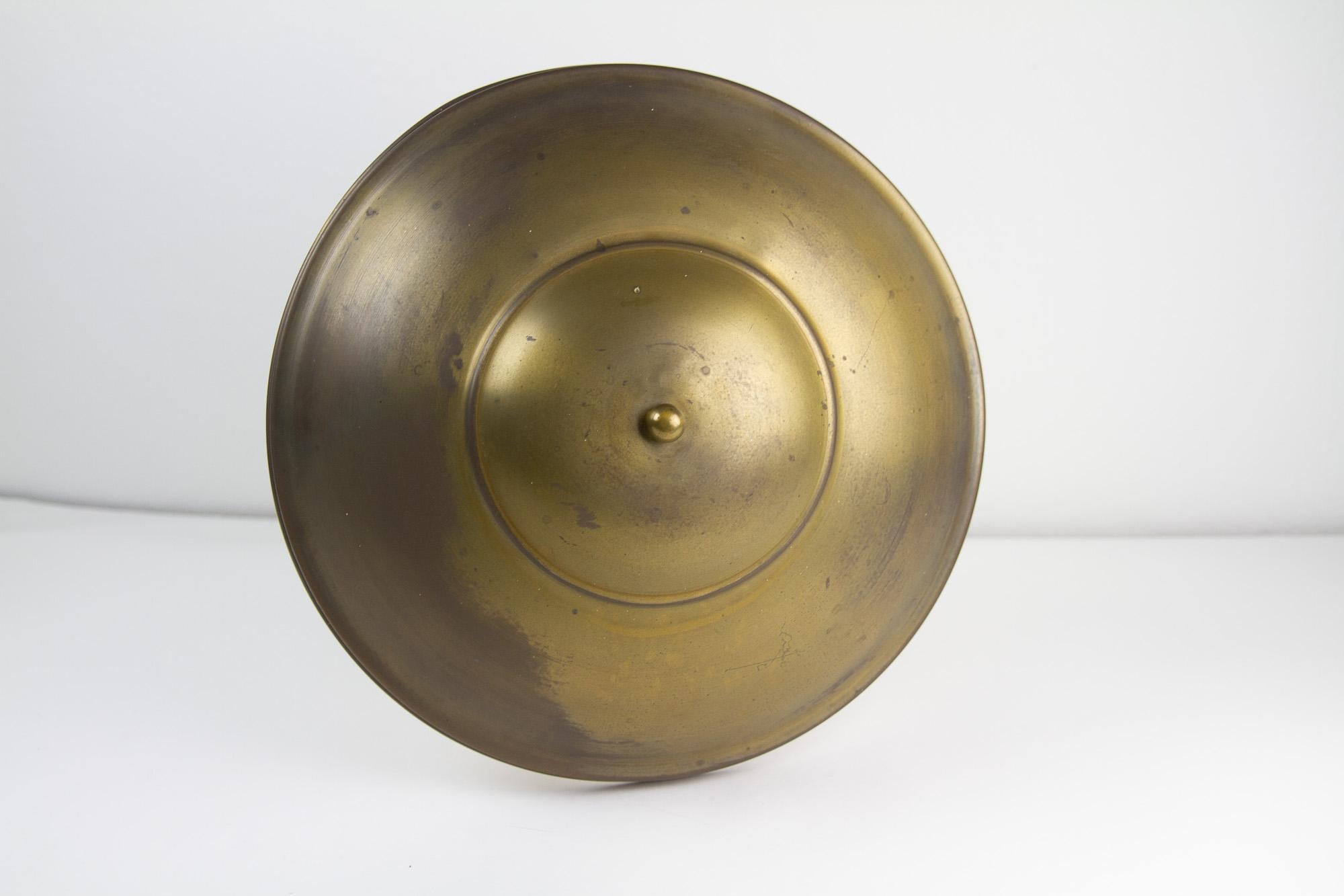 Lámpara de sobremesa danesa Art Decó de latón, años 30. en venta 2