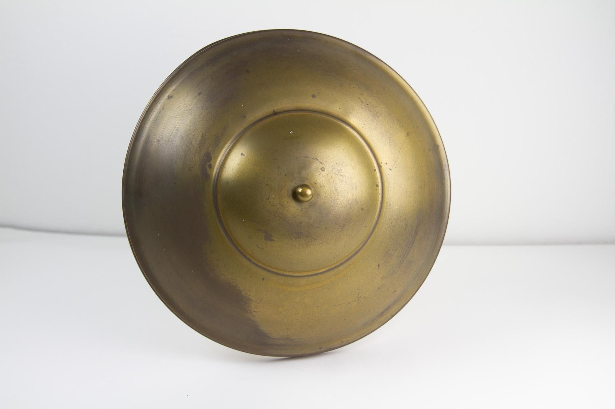 Danish Art Deco Brass Table Lamp, 1930s. For Sale 4