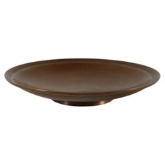 Danish Art Deco Bronze Dish in Tinos + Axel Salto Style Made in Denmark 1940-50