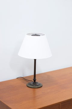 Danish Art Deco bronze table lamp, Denmark 1920s