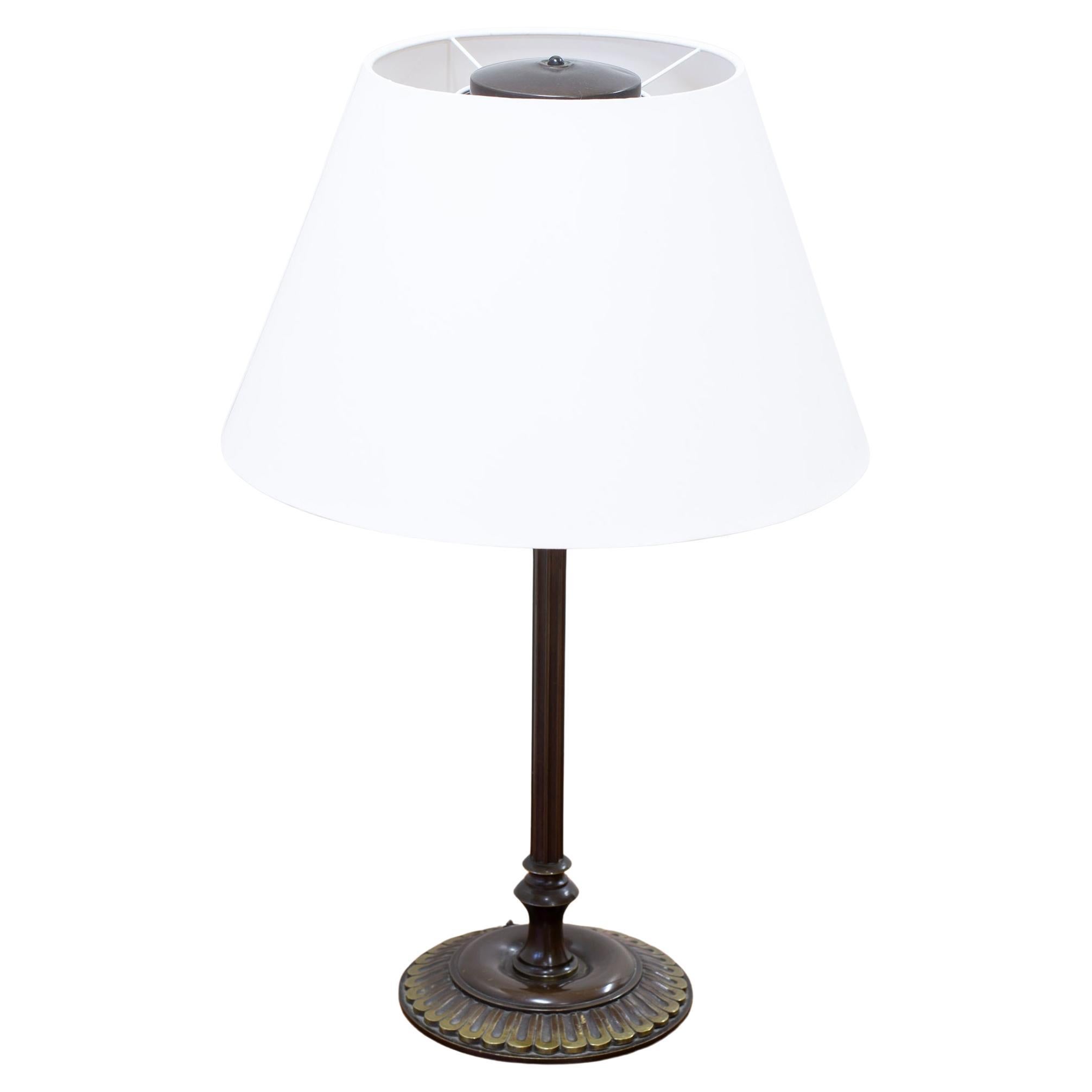 Lampada da tavolo danese Art Deco in bronzo, Danimarca, anni '20