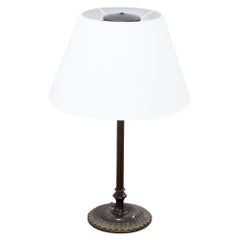 Antique Danish Art Deco bronze table lamp, Denmark 1920s
