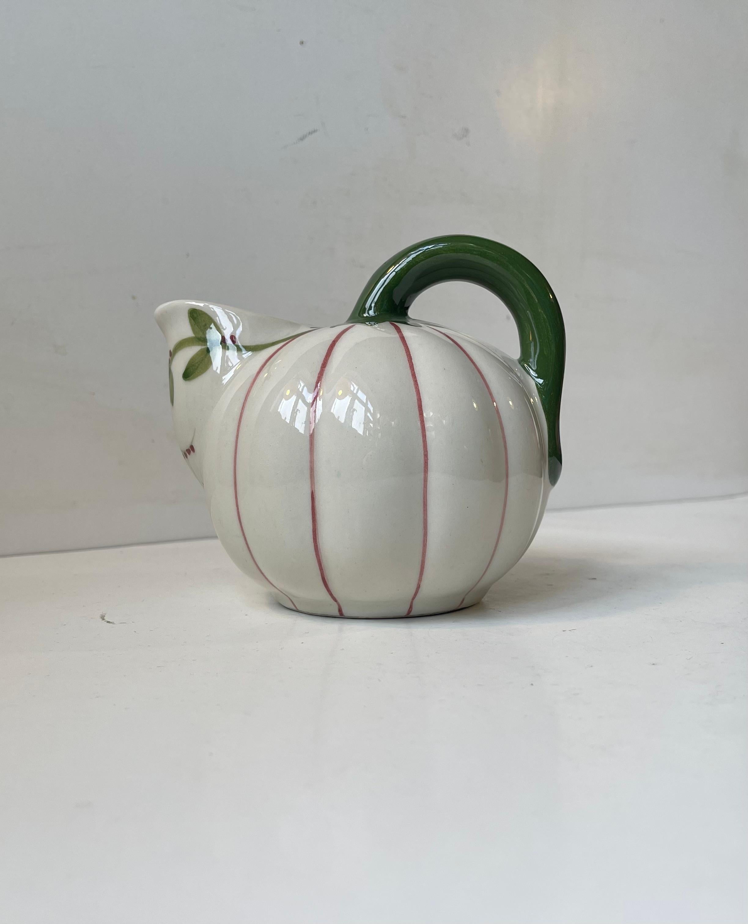 Danese Brocca di zucca in ceramica danese Art Deco di Sorgenfri in vendita