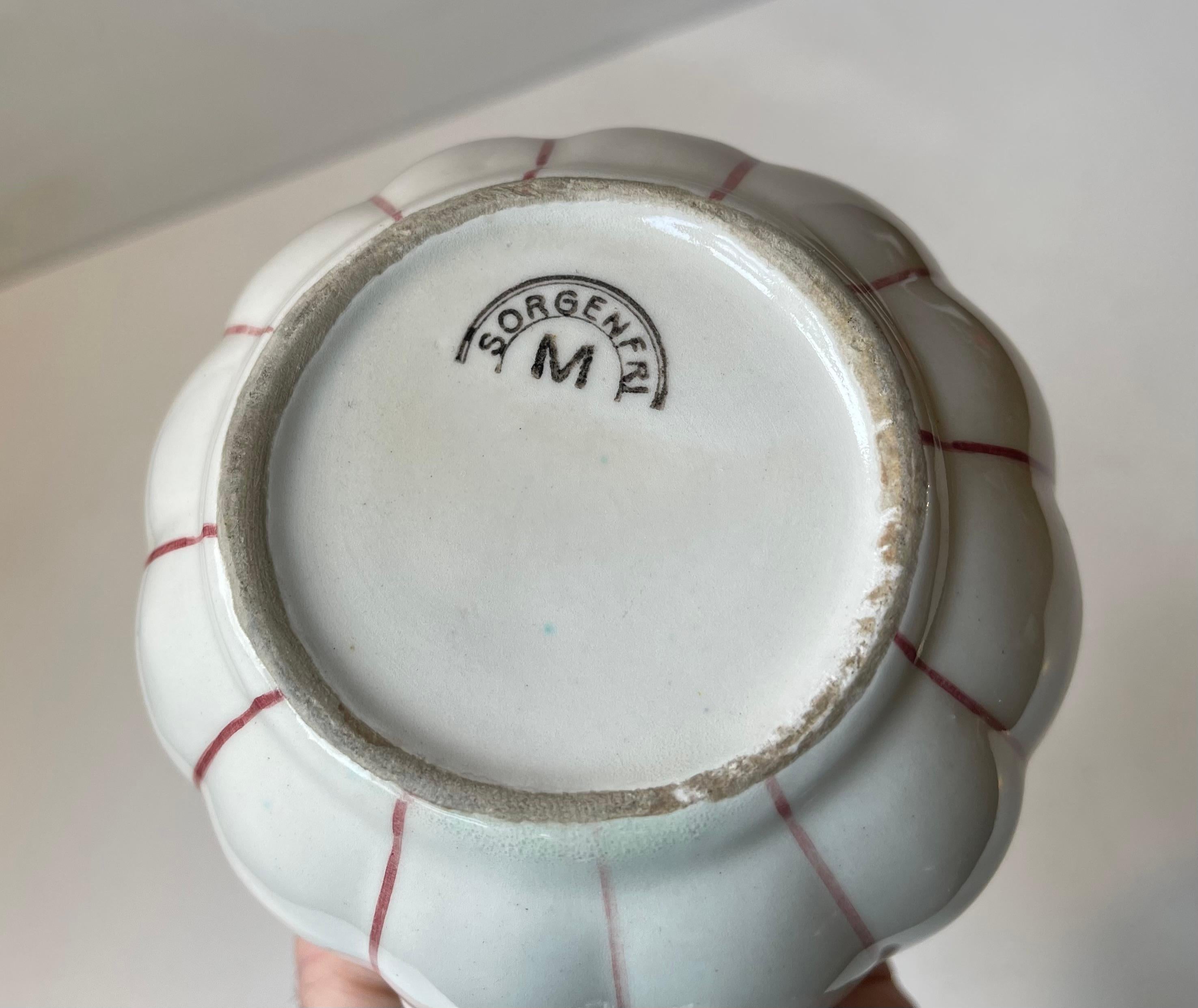 Smaltato Brocca di zucca in ceramica danese Art Deco di Sorgenfri in vendita