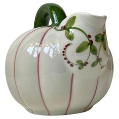 Vintage Danish Art Deco Ceramic Pumpkin Jug by Sorgenfri