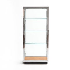 Danish Art Deco Chrome and Glass Display Cabinet